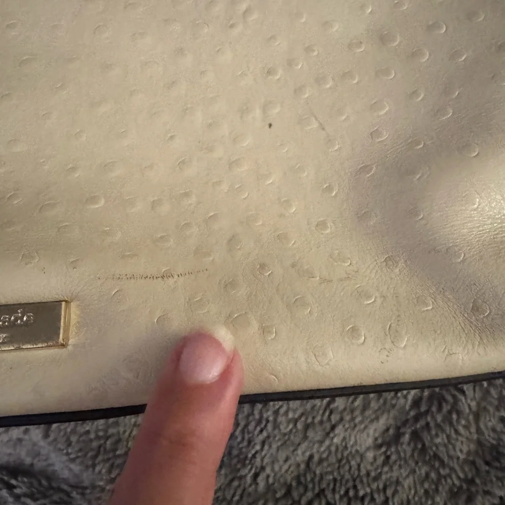 KATE SPADE Ostrich Leather Tote